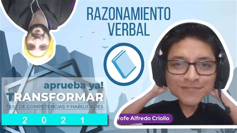 Transformar 2021 Clase En Vivo Razonamiento Verbal YouTube