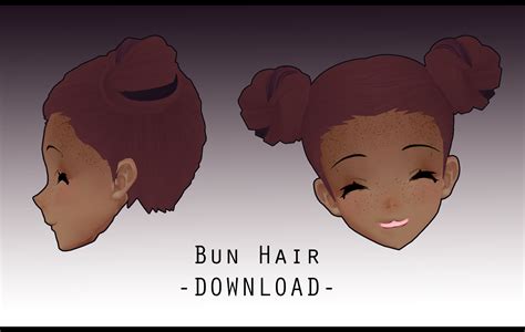 Bun Hair Download By Peachmilk3d On Deviantart