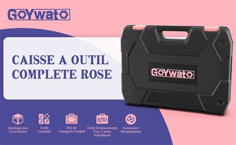 GoYwato Caisse a Outil Complete 280 Pièces Boite a Outils de Ménage