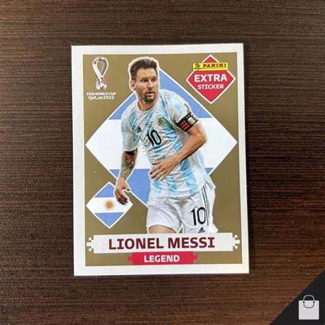 Messi Legends Gold Extra Sticker Panini Fifa World Cup Wc Golden