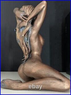 Figure Bronze Sculpture Naked Erotic Act Sexy Antique Patina Msrp