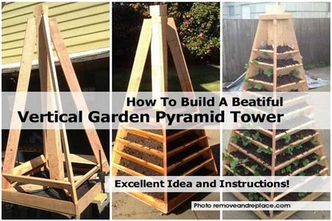 How To Build A Beatiful Vertical Garden Pyramid Tower