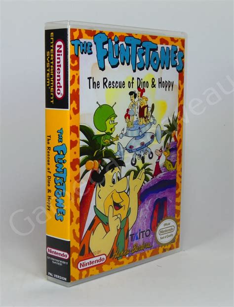 The Flintstone The Rescue Of Dino And Hoppy Nes Replacement Case