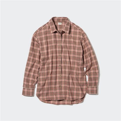 Flannel Checked Long Sleeve Shirt Uniqlo Us