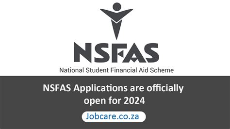 Nsfas Applications Are Officially Open For Jobcare