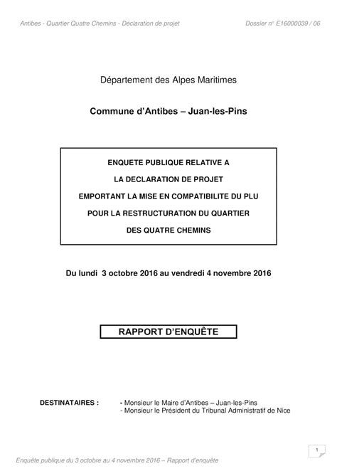 Calam O Mc Enqu Te Publique Rapport