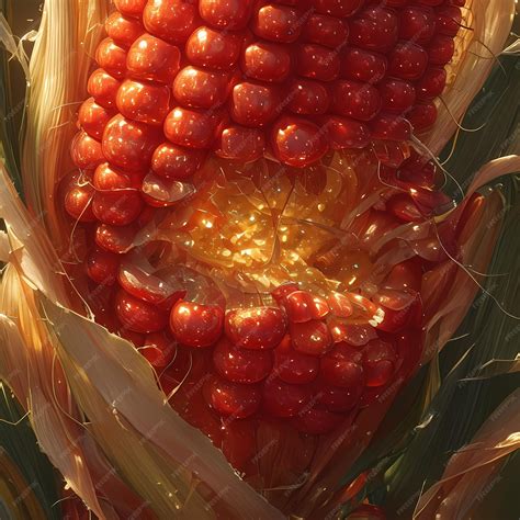 Premium Photo | Vibrant Corn Kernel CloseUp