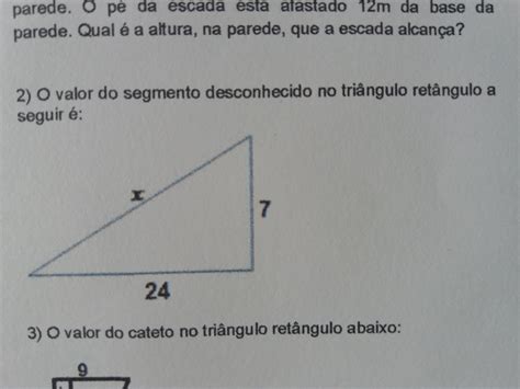 Determine A Medida Do Elemento Desconhecido Nos Triângulos Retângulos - Calcule O Valor Dos Elementos Desconhecidos Nos Triângulos Retângulos ...