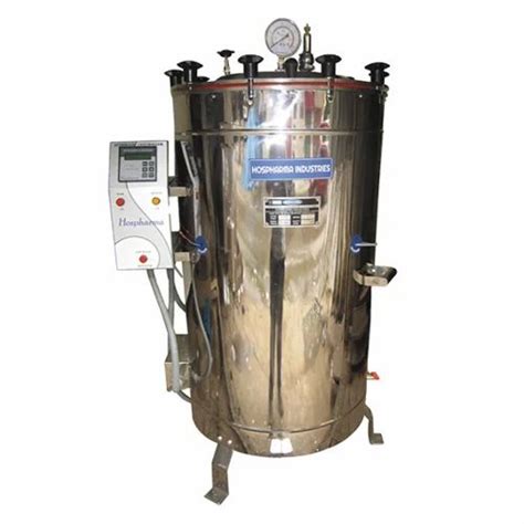 Cylindrical Single Wall Vertical Autoclave Automation Grade Semi