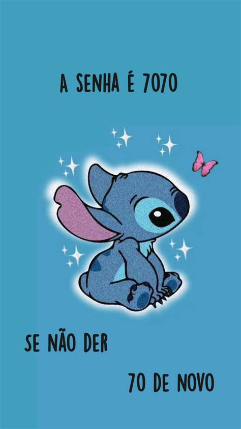 A senha é 7070 Se não der 70 de novo Stitch disney Lilo and stitch