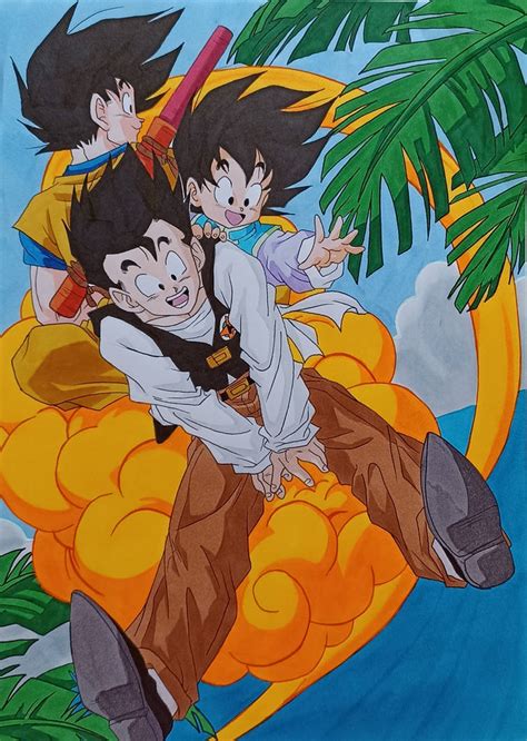 Goku, Gohan and Goten by Daisuke-Dragneel on DeviantArt