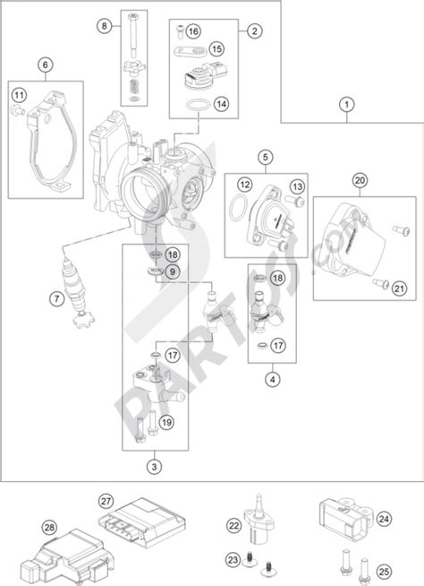 Throttle Body Ktm 350 Sx F 2016 Eu