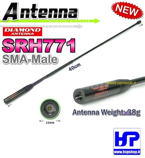 DIAMOND SRH 771 ANTENNA 144 430 MHz SMA M HardSoft Products