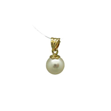 Pendentif Perle De Culture D Eau Douce B Li Re En Or