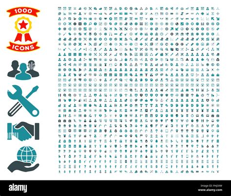 Set Of 1000 Flat Vector Icons Stock Photo - Alamy