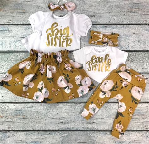 Matching Big Sister Little Sister Outfits/coming Home Outfit/ - Etsy ...