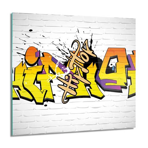 ArtprintCave Graffiti wyraz mur Foto na szkle ścienne 60x60 cm