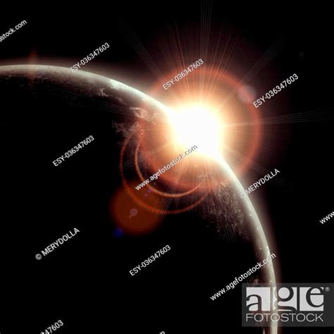 realistic illustration of planets in space, Stock Photo, Picture And ...