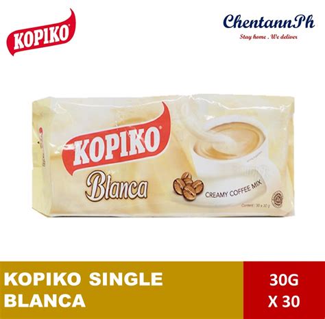 KOPIKO BLANCA SINGLE 3 IN 1 Creamy Coffee Mix 30G X 30 Pieces Lazada PH