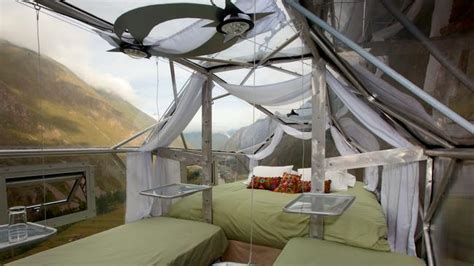 Skylodge Adventure Suites Peru Video Of Cliff Mounted Capsule Hotel