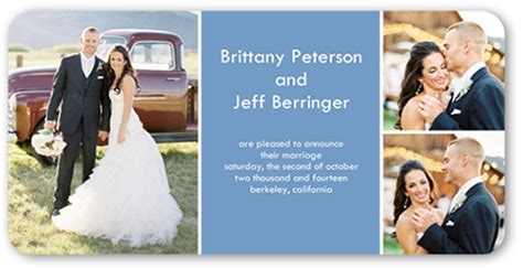 Divine 4x8 Photo Wedding Announcement Cards Shutterfly