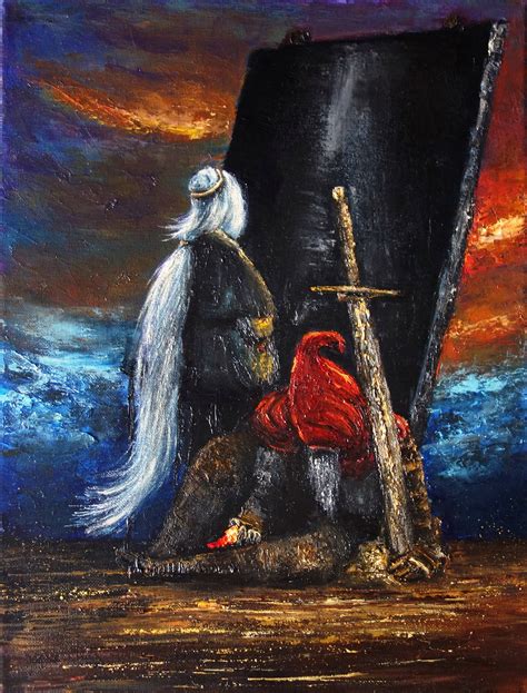 Dark Souls Oil Painting Original Art Fantasy Artwork Canvas | Etsy