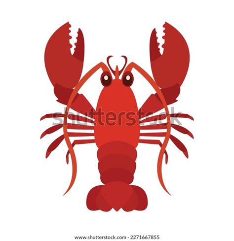 Lobster Red Emoji Vector Symbol Sign Stock Vector (Royalty Free ...