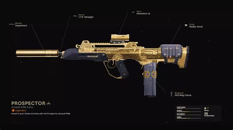 Prospector Cod Warzone And Black Ops Cold War Weapon Blueprint Call