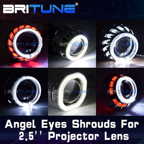 Britune Projector Shrouds Led Angel Eyes Bezel For Wst Lens Bi