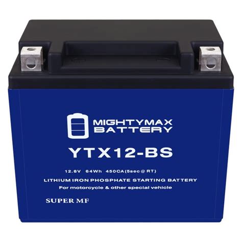 Mighty Max Battery YTX12 BSLIFEPO4 12 Volt 10 AH 330 CCA Lithium