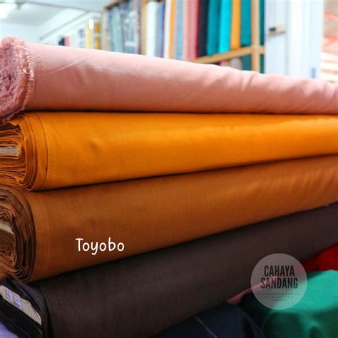 jual kain katun toyobo meteran katun polos jepang royal mix
