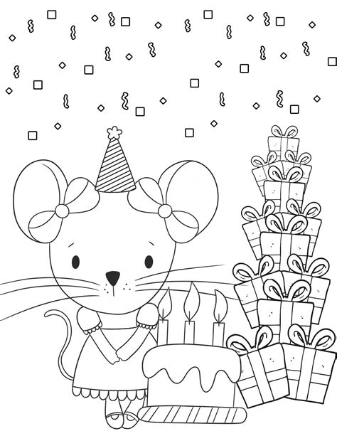 Happy Birthday Coloring Pages, Happy Birthday Printables, Happy Birthday Coloring Sheets, Happy ...