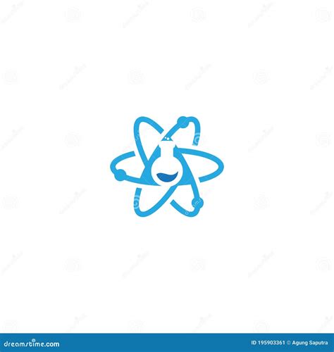 Logo Red Atom Vector Illustration | CartoonDealer.com #11984676