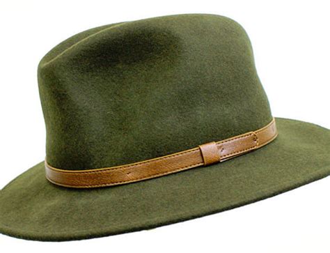 Green Colorado Wool Felt Crushable Hat Denton Hats