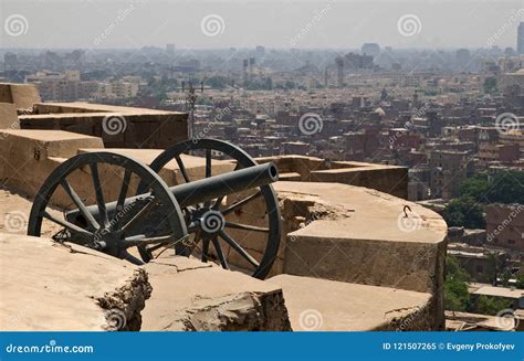 Aerial View of Cairo from Citadel Stock Image - Image of egypt, defense ...