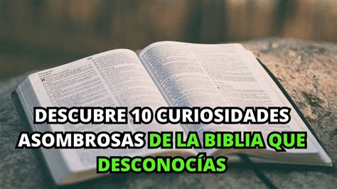 Descubre Curiosidades Sobre La Biblia