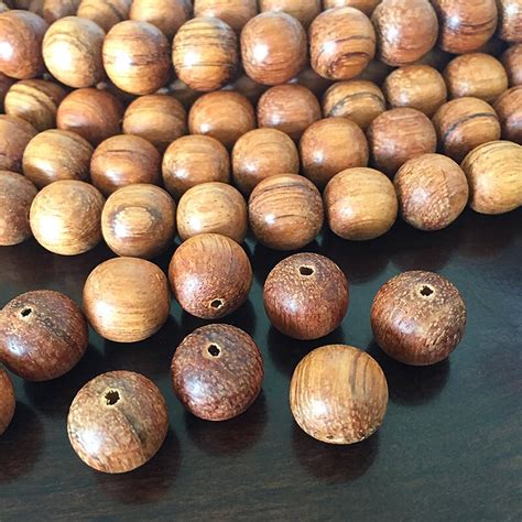 Large Wooden Beads Natural Bayong Beads Round Wooden Beads