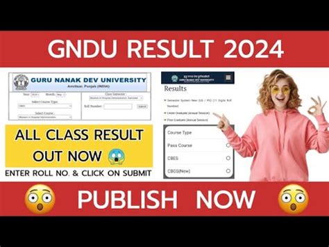 Gndu Result 2024 Publish Now All Class Result Out Latest Update