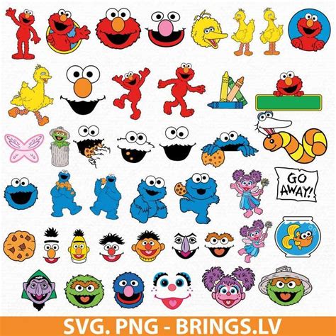 Sesame Street Svg Sesame Monsters Svg Elmo Svg Cut File Sesame