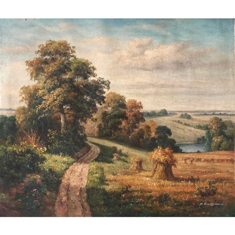 English Countryside Landscape Painting | Chairish