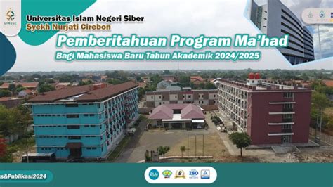 Pemberitahuan Program Ma Had Bagi Mahasiswa Baru Tahun Akademik 2024