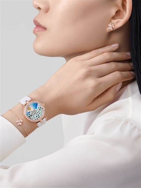 Frivole耳环迷你款式 18K玫瑰金 钻石 梵克雅宝 Van Cleef Arpels