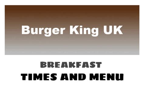 Brewers Fayre Breakfast Times, Menu, & Prices 2024