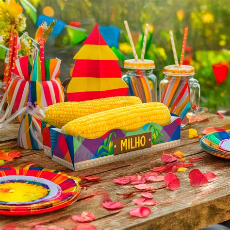 Decoração Festa Do Milho - 25 Caixa De Milho Festa Junina Tradicional Decoração Julina - Rivfestas ...