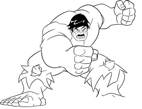 20 Free Printable Hulk Coloring Pages