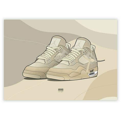 Jordan 4 Off-White Sail Pair Landscape