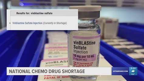 Cancer Drug Shortage Prompts Letter To Congress For Solutions Wtsp