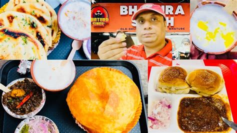 Indian Street Food King Of Cholebhaturae Chole Kulche Pav Bhaji Unique