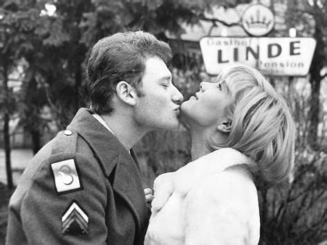 Johnny Hallyday Kissing Sylvie Vartan Photographic Print Dr