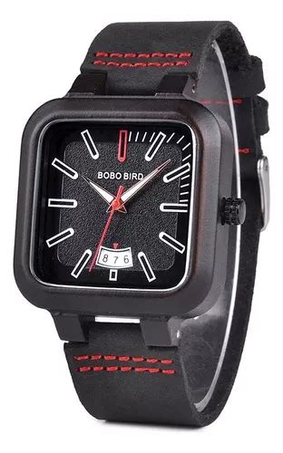 Reloj Unisex Bobo Bird R Wood Anal Gico Color De La Correa Negro